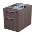 thumbnail image 7 of Boss Office Products Quad Desks With (4) Pedestals, 60" X 24" Desk Top (Ea), Driftwood, 7 of 7