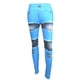 thumbnail image 1 of Leggings con estampado de jeans Legging elástico de cintura alta Pantalones delgados transpirables (azul L), 1 of 8