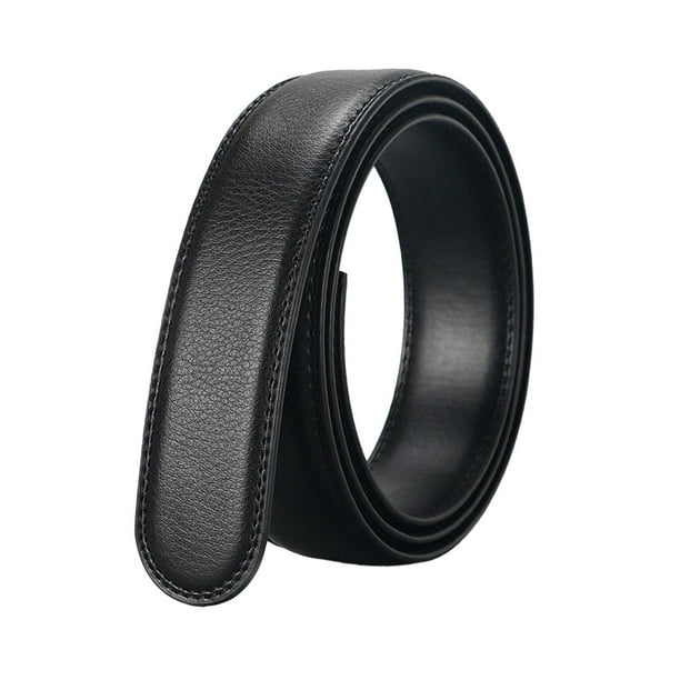 Cinturón automático para hombre, accesorio de vestuario, sin hebilla, versátil, moderno, informal, sencillo. negro 150cm