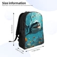 thumbnail image 4 of Fotbe Realistic Ocean Shark Mochila de Viaje para Laptop, Mochila Ejecutiva Delgada y Resistente 15.6", 4 of 8