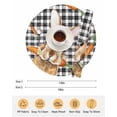 thumbnail image 6 of 13 Inch Round Placemats Set of 6, Easter Bunny Non Slip Heat Insulation PP Table Mats, Spring Rabbits Carrots Black Buffalo Plaid Washable Place Mats for Kitchen Dining Party Table Decor, 6 of 7