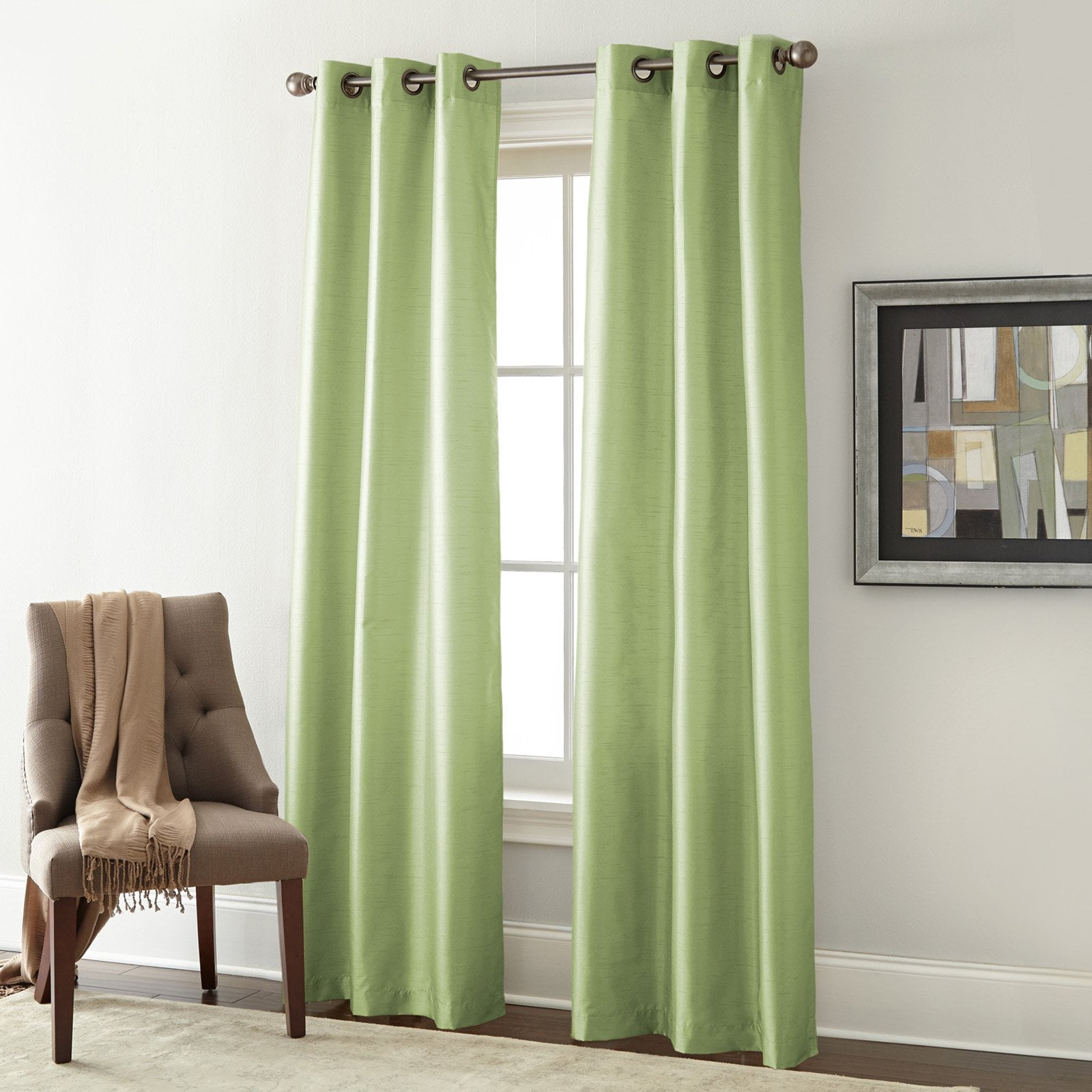 Home Essentials Solid Blackout Grommet Panel Curtain Set