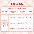 thumbnail image 6 of Yastouay Buffalo Plaid Table Cloth Fall Rectangle Tablecloth Orange Table Cover for Dinner Autumn Decor,55x55 Inch, 6 of 7