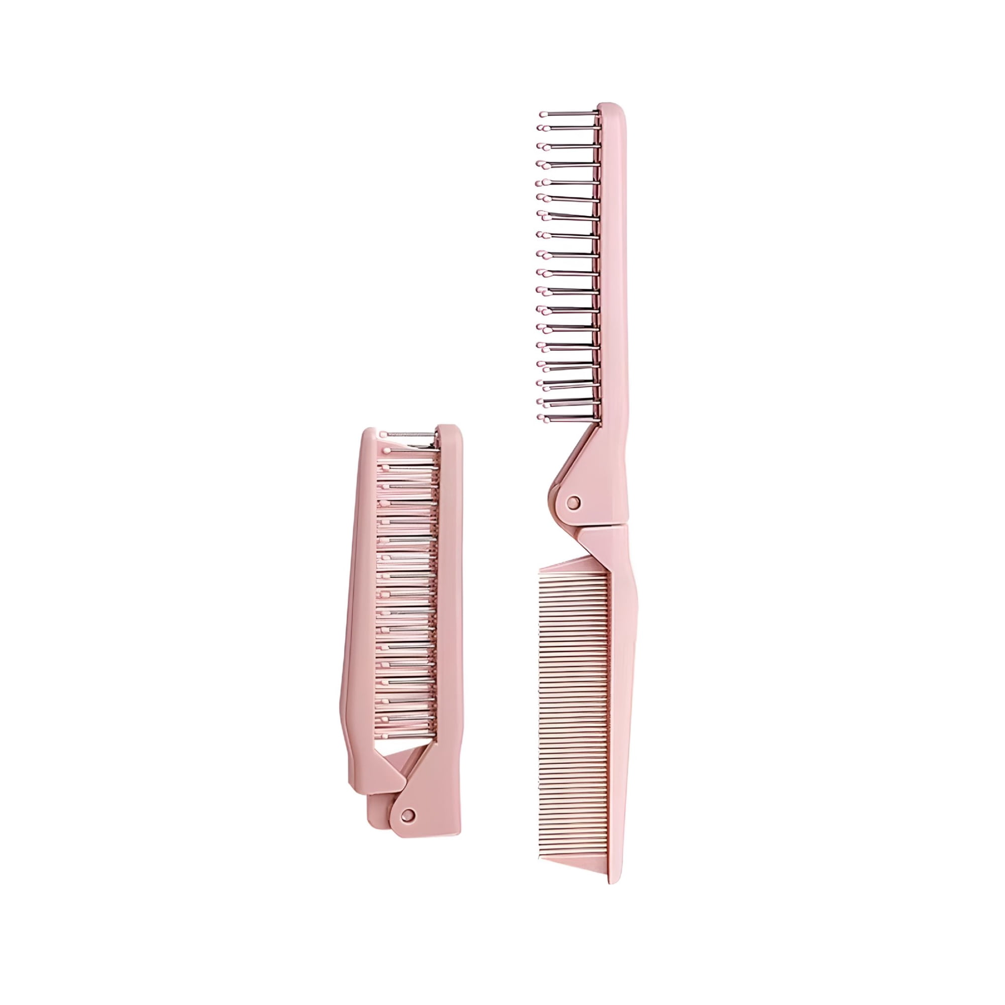 ACDANC Folding Small Dog Grooming Brush-Perfect for Shih Tzus,Yorkies,And Maltipoos-Puppy Hair Brushes for Maltese and Small Breeds(Pink)