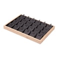 thumbnail image 4 of Bandeja para joyas, caja de joyería con 24 compartimentos individuales, portátil, multiusos y resistente. Negro, 4 of 9