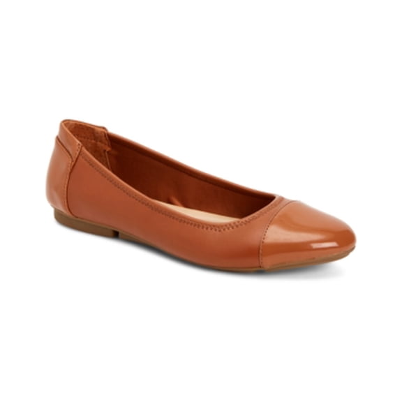Alfani Womens Tavii Flats Cognac 7.5M