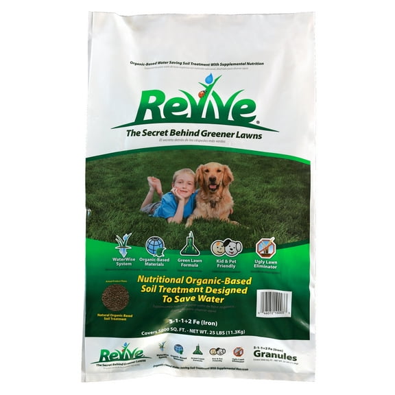 Revive Organic Soil Treatment Granule Mineral Supplement, 5-1-1 Plus Iron Fertilizer, 25 lb.