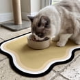 thumbnail image 6 of Pet Feeding Mat 23.6"x15.7", Quick Dry & Absorbent Pet Mat for Water Bowl, Anti Scratch Cat Mats for Feeding Stations, Large Cat Dog Food Bowl Mat for Indoor & Outdoor Use (Yellow), 6 of 7