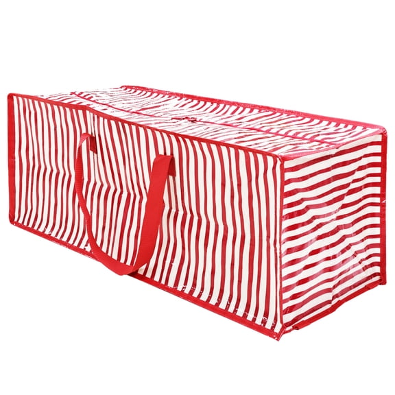 Mainstays Heavy Duty 20 Gallon Red Stripe Storage and Moving Bag with Dual Handles and Straps