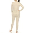 thumbnail image 3 of White Mark Ensemble de Pyjama Gaufré pour Femmes, 3 of 6