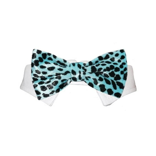 Pooch Outfitters PRBA-M Nœud Papillon Peignoir, Aqua - Moyen