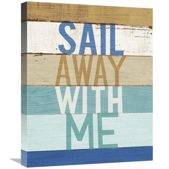 Global Gallery's 'Beachscape Inspiration VII' By Michael Mullan Stretched Canvas Wall Art