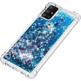thumbnail image 6 of Compatible with Samsung Galaxy A71 Case Glitter Luxury Cute Love Liquid Quicksand Clear TPU Girls Women Stylish Bumper Shockproof Protective Case for Samsung Galaxy A71 Blue YB, 6 of 12