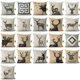 thumbnail image 2 of Funda de almohada de lino personalizada, cubierta de cojín de ciervo geométrico, estilo nórdico, decoración para el hogar, 24 estilos, envío directo, nuevo, 2 of 4