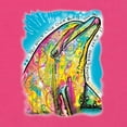 thumbnail image 5 of Wild Bobby, Dean Russo Neon Colorfu Dolphin Animal Lover Women Slim Fit Junior Tee, Raspberry, XX-Large, 5 of 5