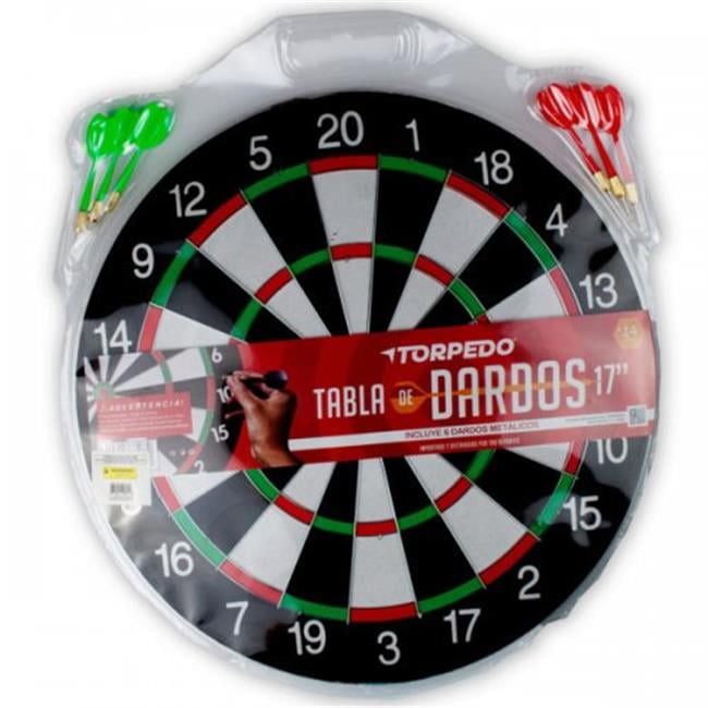 Bulk Buys KL21725 17 in. Dartboard Set with 6 Darts Walmart Canada