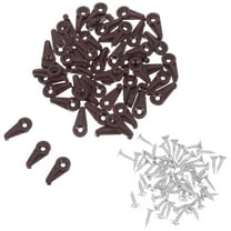 BESTYASH 50Pcs Cabinet Door Glass Retainer Clips Brown for Secure Glass Installation and Support