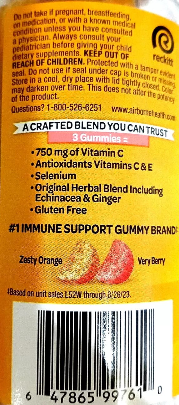 Airborne Immune Support Gummies, 90 Count