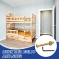 thumbnail image 6 of Uxcell 8 Set Bunk Bed Bolts and Nuts, M6x55mm Hex Drive Socket Cap Screws Nuts for Beds Headboards Chairs Furniture, 6 of 7