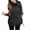 Black, variant on Ladies' Casual Sleeveless Hooded Vest Jacket for Lightweight Wear, Comfortable and Stylish