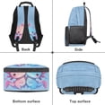 thumbnail image 6 of Yuyamidu Blue Pink Axolotl Backpack for Girls Boys Book Kids School Bag Portable Teens Bookbag Travel Shoulder Bag with Padded Shoulder Straps, 6 of 7