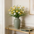 thumbnail image 5 of Dianli Artificial Floral Arrangement Spring Grass Rose And Baby Breath Faux Floral Box Pastoral Bouquet Realistic Wedding Home Table Centerpiece Spring Floral Decor, 5 of 6