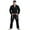 black, variant on FLUORY Adult All Around Brazilian Jiu Jitsu BJJ Gi with Fluory Logo Embroidery no Belt