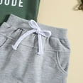thumbnail image 6 of GYRATEDREAM Toddler Baby Boy Girls Shorts Set Summer Outfits Crewneck Letter Print Short Sleeve T Shirt and Shorts 2Pcs Cute Baby Clothes for 6-12M, 6 of 9