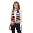 thumbnail image 2 of FORMRS Womens Scarf Winter Soft Long Big Warm Shawls Wrap Tassel Scarves, Futuristic Sun, 2 of 9