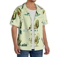 thumbnail image 2 of Kdxio Men'S Hawaiian Shirt For Men Short Sleeve Shirt Avocado For Exercise Summer Casual Holiday Beach Button Down T-Shirts, 2 of 5