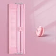 thumbnail image 3 of A4 Paper Cutter Small Paper Trimmer, Portable Paper Cutter for Scrapbooking Craft, Label, Origami, Card, Photo, Coupon, Scrapbook, Cardstock, Laminated Paper, and Craft Project(Pink,10.6x3.5"), 3 of 7