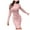 Pink, variant on TJAZFJPA Dress Form Mannequin Women's Dress Ladies Autumn Winter Knit Turtleneck Long Sleeves Solid Color Slim Plush Sweater Dress Work Dress Long Sleeve Maternity Dress