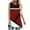Red, variant on Tank Tops for Women Splicing Color Summer Casual T Shirt Printed Round Neck Sleeveless Pullover Blouse