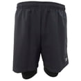 thumbnail image 1 of Short Starter para Hombre, Liso Doble Negro Talla CH, 1 of 4