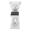 thumbnail image 2 of Bear Watch Stand Handcrafted Three Dimensional Modern Style Resin Watch Display Stand for Home Office White, 2 of 12