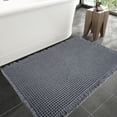 thumbnail image 4 of SHIMOH Waffle Bohemian Bath Rugs, Gray Polyester, 24" x 36", Machine Washable, 4 of 5
