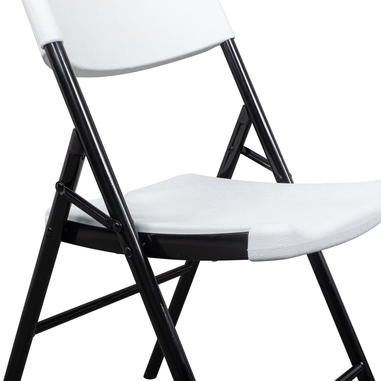 4 Pack Folding Garden Chairs, HDPE Plastic Foldable Outdoor Chair with Metal Frame, Portable Lightweight Patio Chair for Yard Garden Camping