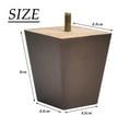 thumbnail image 4 of BUYGOO 3inch Wood Furniture Legs Sofa Legs Square Couch Legs - Set of 4, 4 of 6