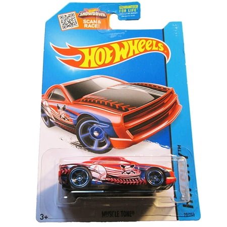 Hot Wheels, 2015 HW City, Muscle Tone [Red] Die-Cast Vehicle (Best Way To Tone Muscles)