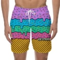 thumbnail image 1 of WILLBEST Pantalones Cortos Casuales para Hombre, para Playa, Natación y Entrenamiento, Diseño Elegante con Cordones y Estampado de Hielo Derretido para Cada Temporada., 1 of 5