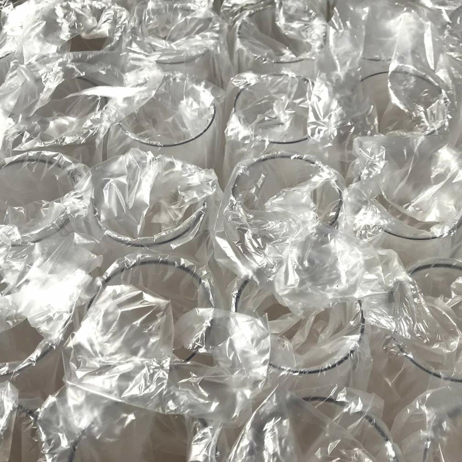 KOS PACK OF 32 Champagne Flutes 10-ounce Clear Plastic Toasting new years wedding party dessert (Pack of 32)