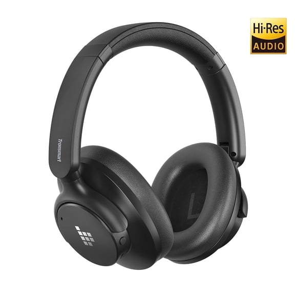 Wireless over-Ear Headphones, Hybrid ANC Headset,Bluetooth 5.3,60 Hours Playtime, Hi-Res Audio, 90Swiveling Earpads, Pair with 2 Devices,App Control-Tronsmart SOUNFII Q20S