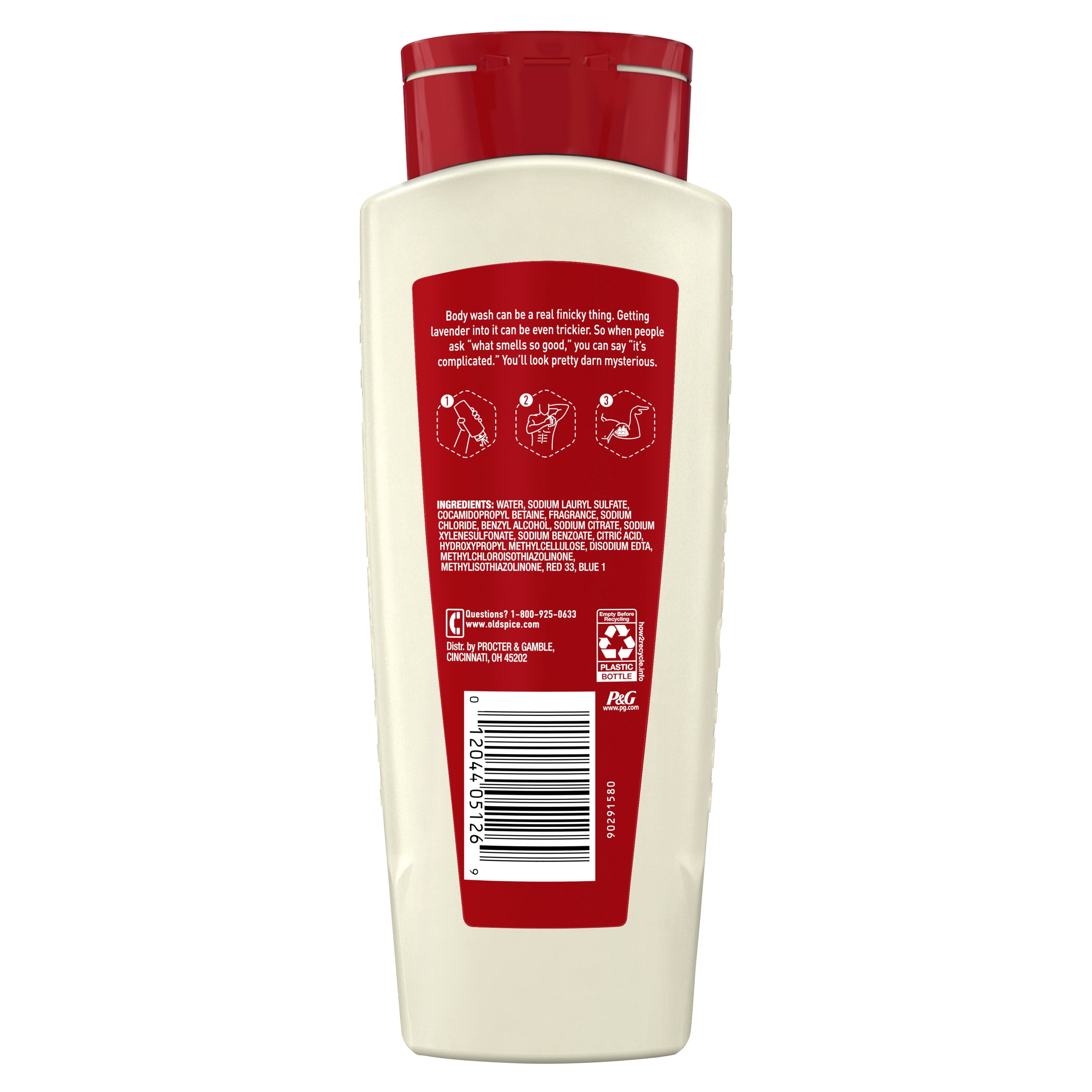 Old Spice Men's Body Wash Relax with Lavender, 18 fl oz