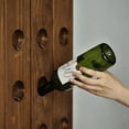 thumbnail image 3 of Wine Rack Wall Mounted Riddling Rack, Rustic Wooden Wine Rack Free Standing, Creative Wine Racks, Wine Storage System for Kitchen, Dining Room, Bar, Decor (50.7 * 30.3in), 3 of 8