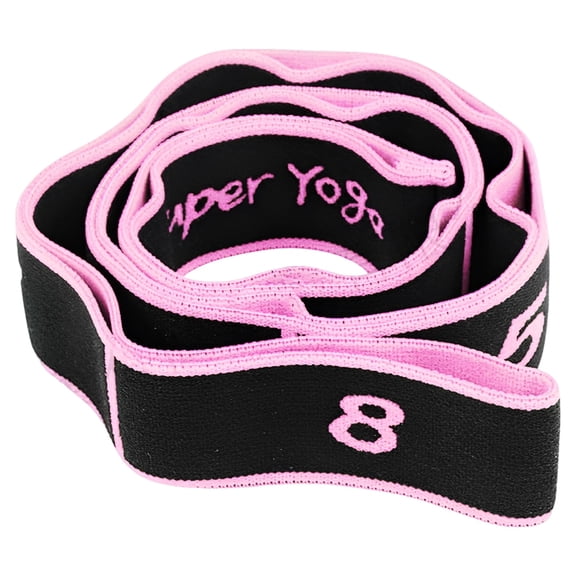 Numbered Yoga Stretch Resistance Band, 8-Loop Fitness Resistance Bands with Latex Silk, 35.4 in / 90 cm Workout Band for Dance, Pilates, Physical Therapy, and Stretching