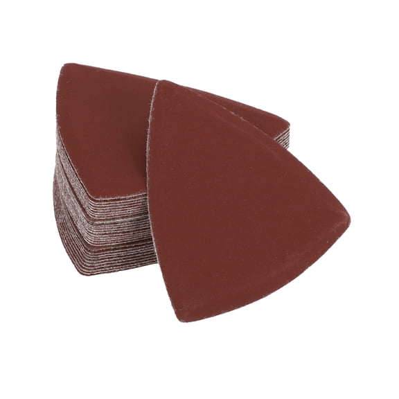 Unique Bargains 30 Pcs 3.15 Inch 400 Grit Universal Sanding Discs - Hook and Loop Sandpaper - Paper Base Red