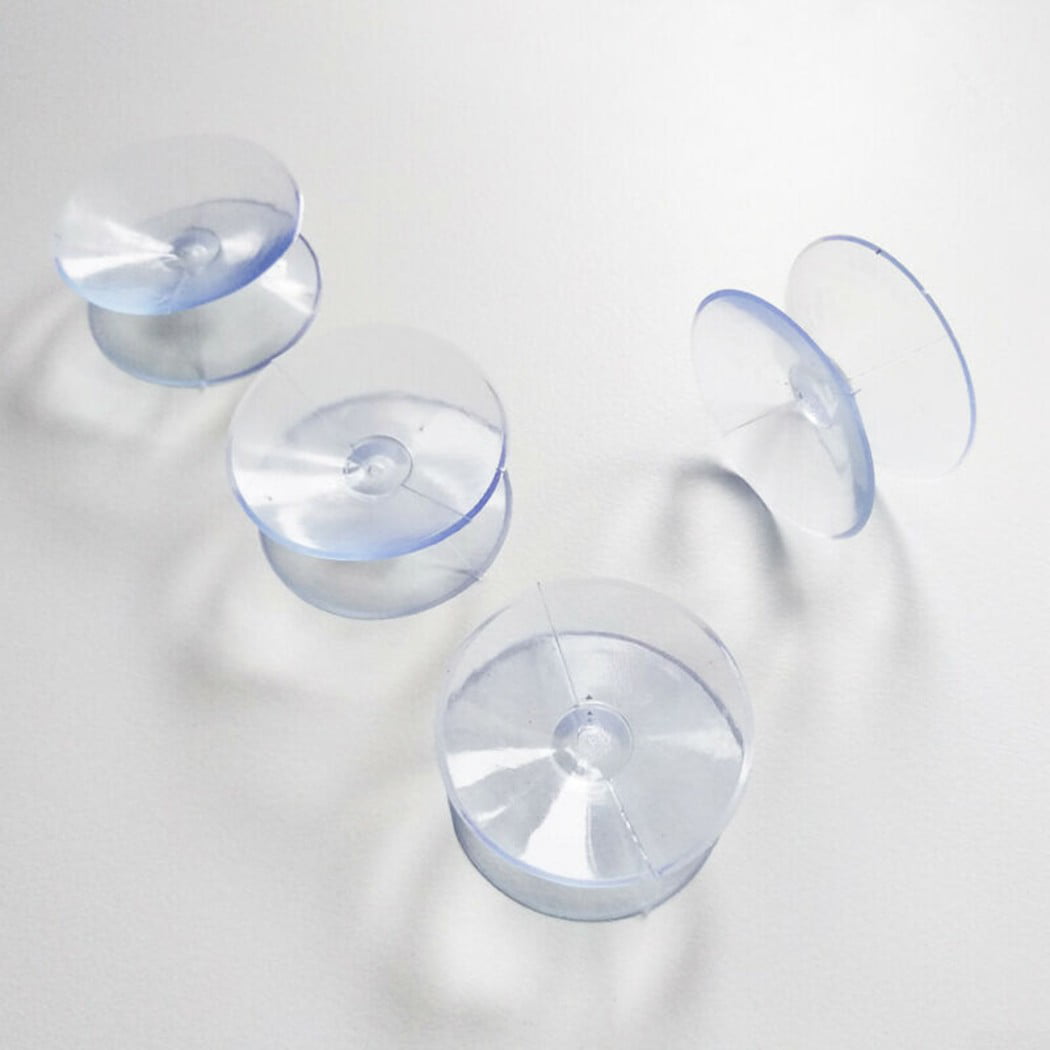 35mm Double Sided Suction Cups Clear Plastic Rubber Window Suckers Pads 30 20 