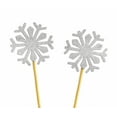thumbnail image 3 of Darling Souvenir, Christmas Celebration Snowflake Winter Cupcake Toppers, Wedding Dessert Decorations - Pack Of 20, 3 of 3