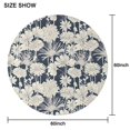 thumbnail image 6 of Pioneer Flower Floral Print Pattern Round Tablecloth 60"x60",Wrinkle Wipeable Table Cloth for Kitchen Dining Room Picnic Patio Party, 6 of 6