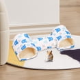 thumbnail image 6 of Guinea Pig Hideaway Soft Cave Washable Bed for Small Pets Rabbits Hamsters Ferrets Blue Cozy House Non Slip Bottom, 6 of 6